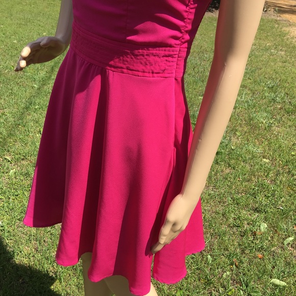 Double Zero S Hot Pink Fuchsia Party Dress - Picture 7 of 7